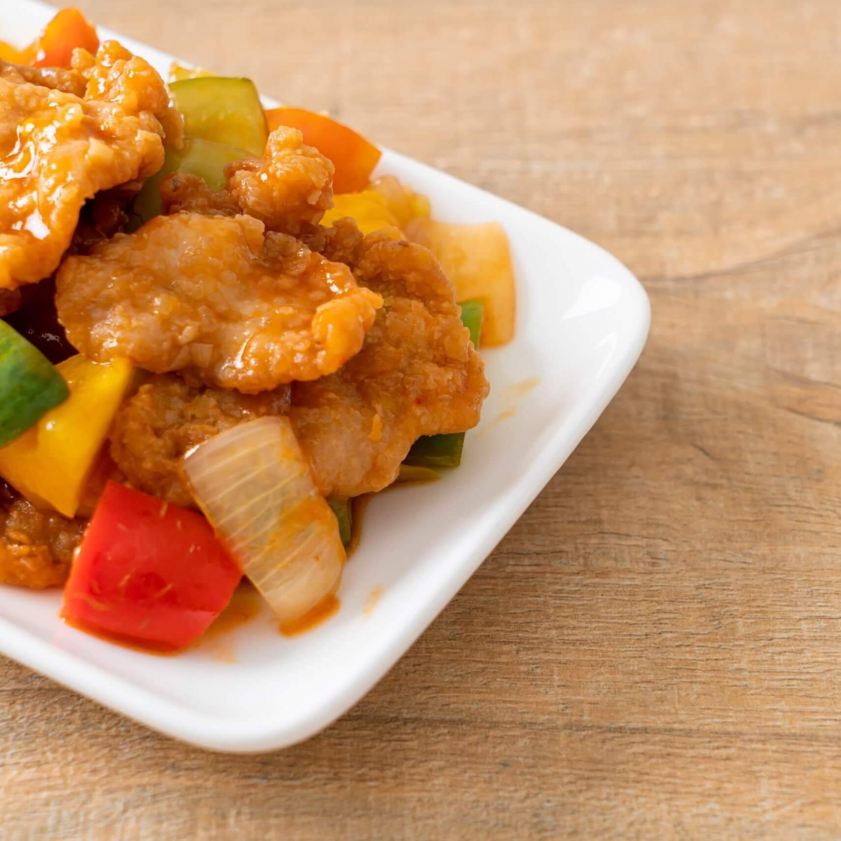 Stir,Fried,Sweet,And,Sour,Sauce,With,Pork,And,Vegetable